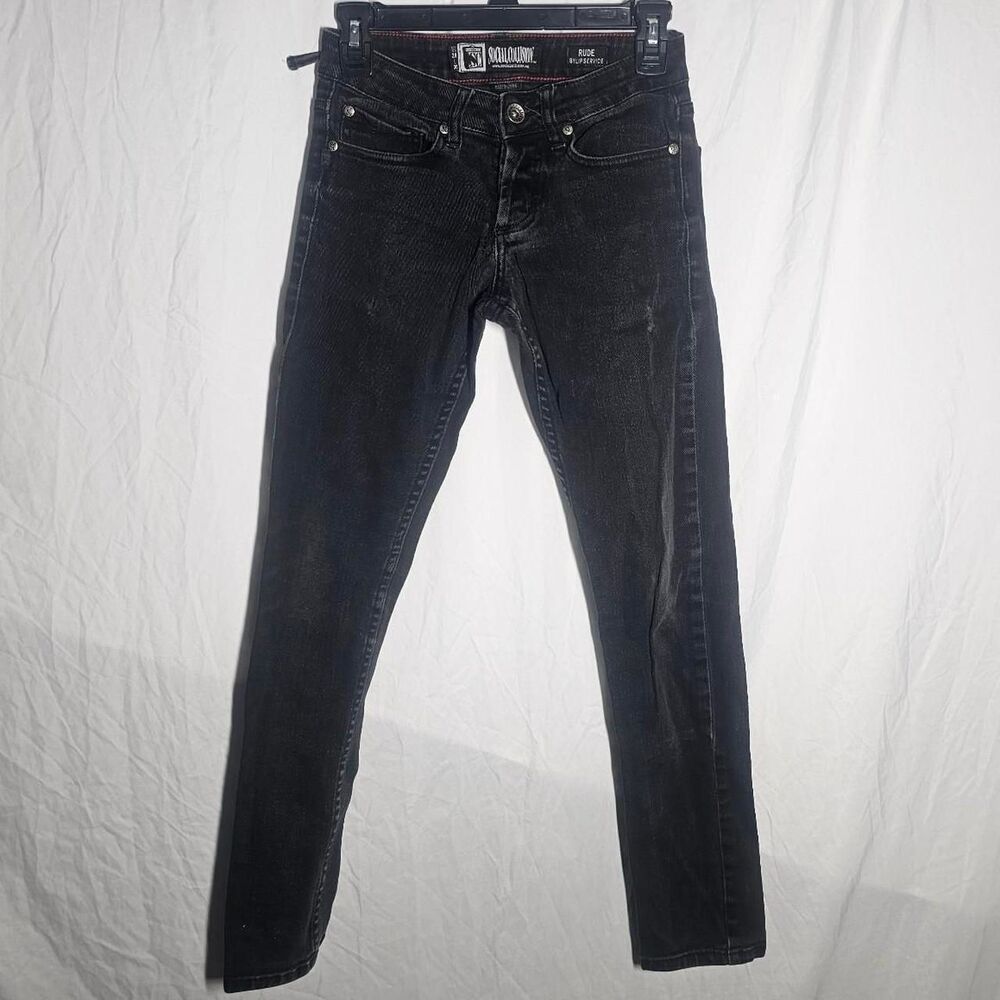 rude by lip service grunge emo skinny jeans